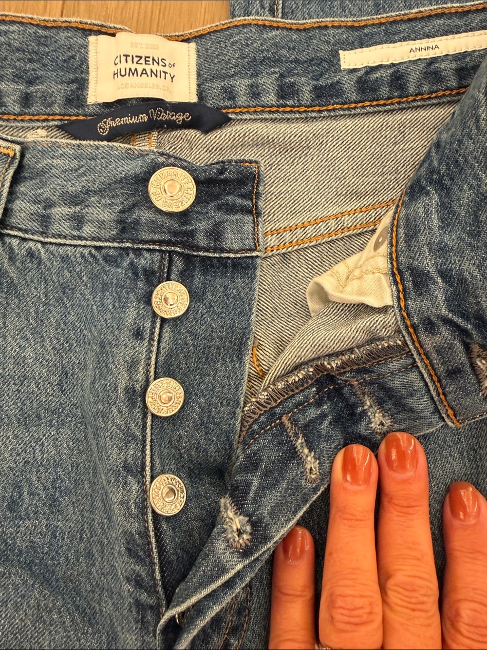 Citizens of Humanity Annina Wide Leg Jeans Size 27 - Picture 5 of 7